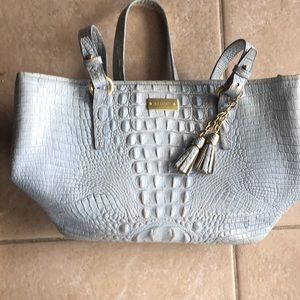BRAHMIN tote. Hard to find light blue.
